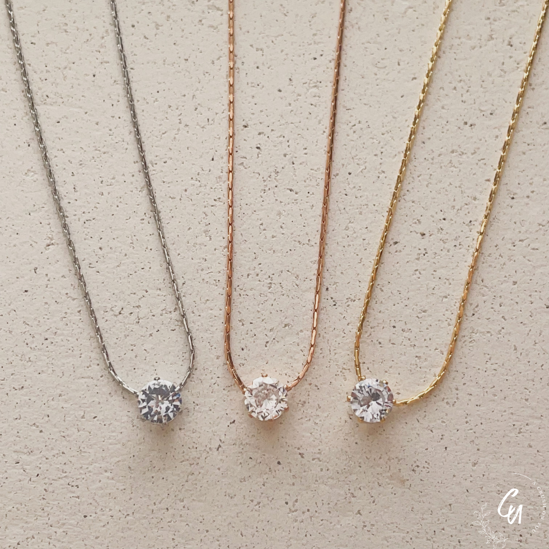 【4/28(月)〜再入荷】6mm Zirconia Necklace