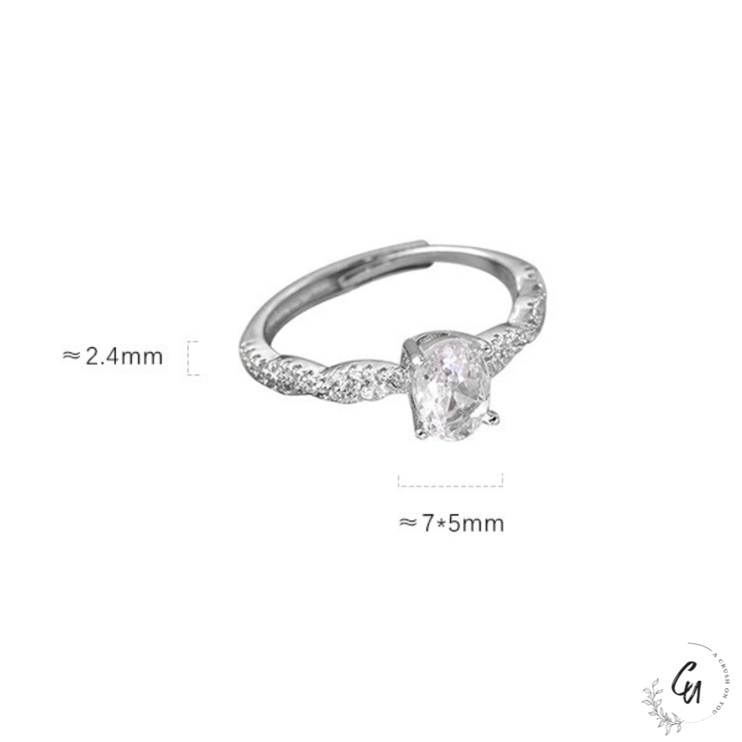 Brilliant Zircon Ring