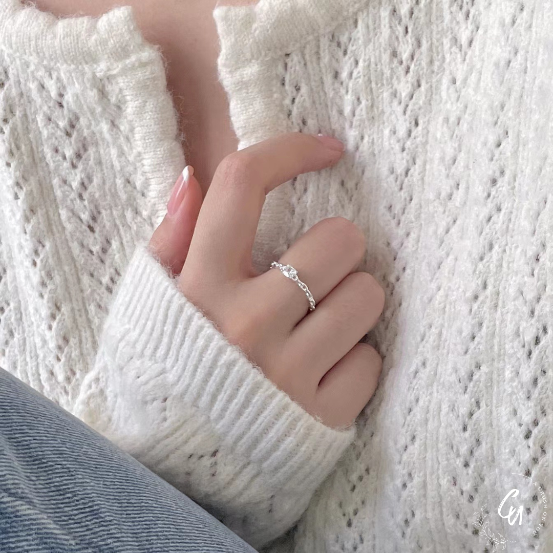 Chain Zircon Ring