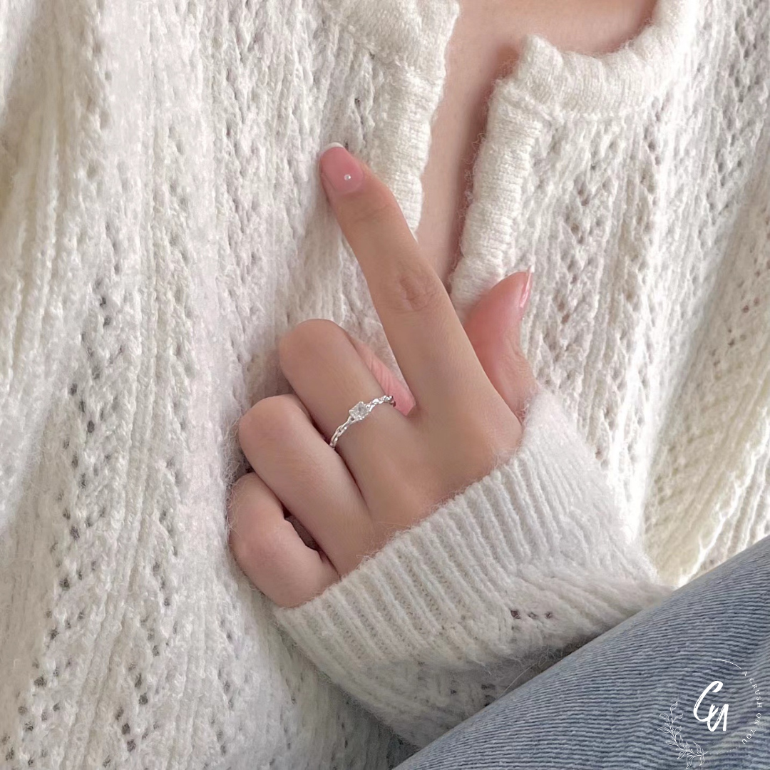 Chain Zircon Ring