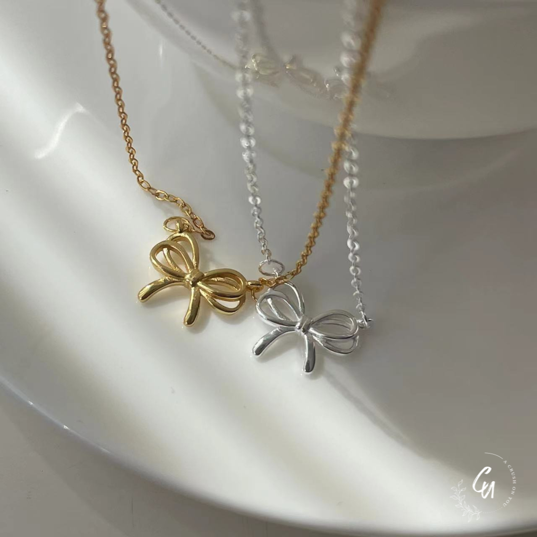 Double Ribbon Necklace