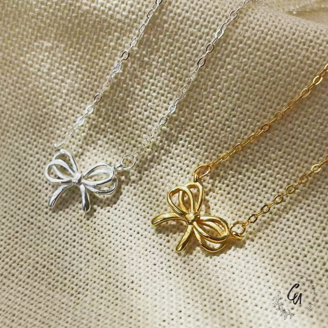 Double Ribbon Necklace