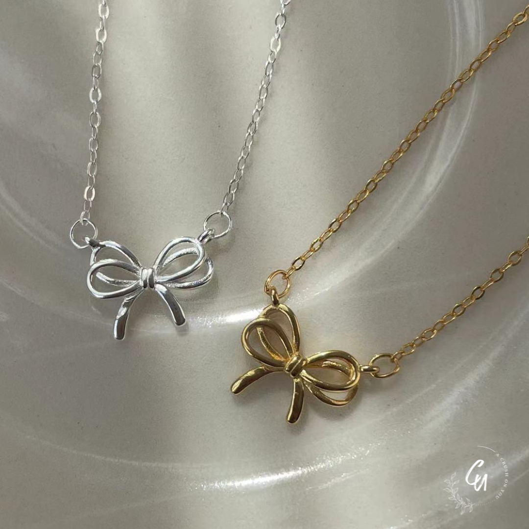 Double Ribbon Necklace