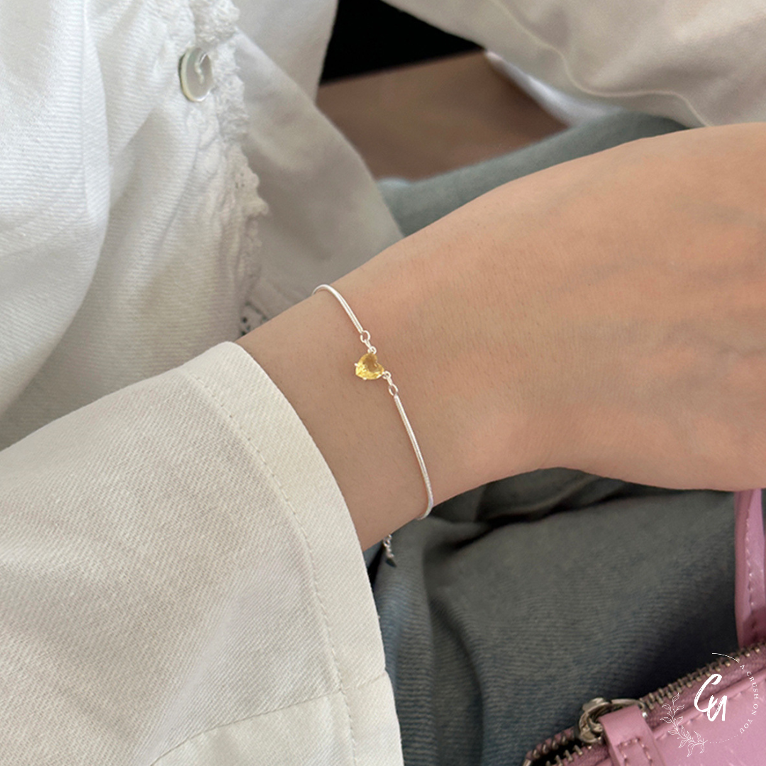 Heart Zircon Bracelet