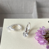 Heart Zircon Hoop Pierce