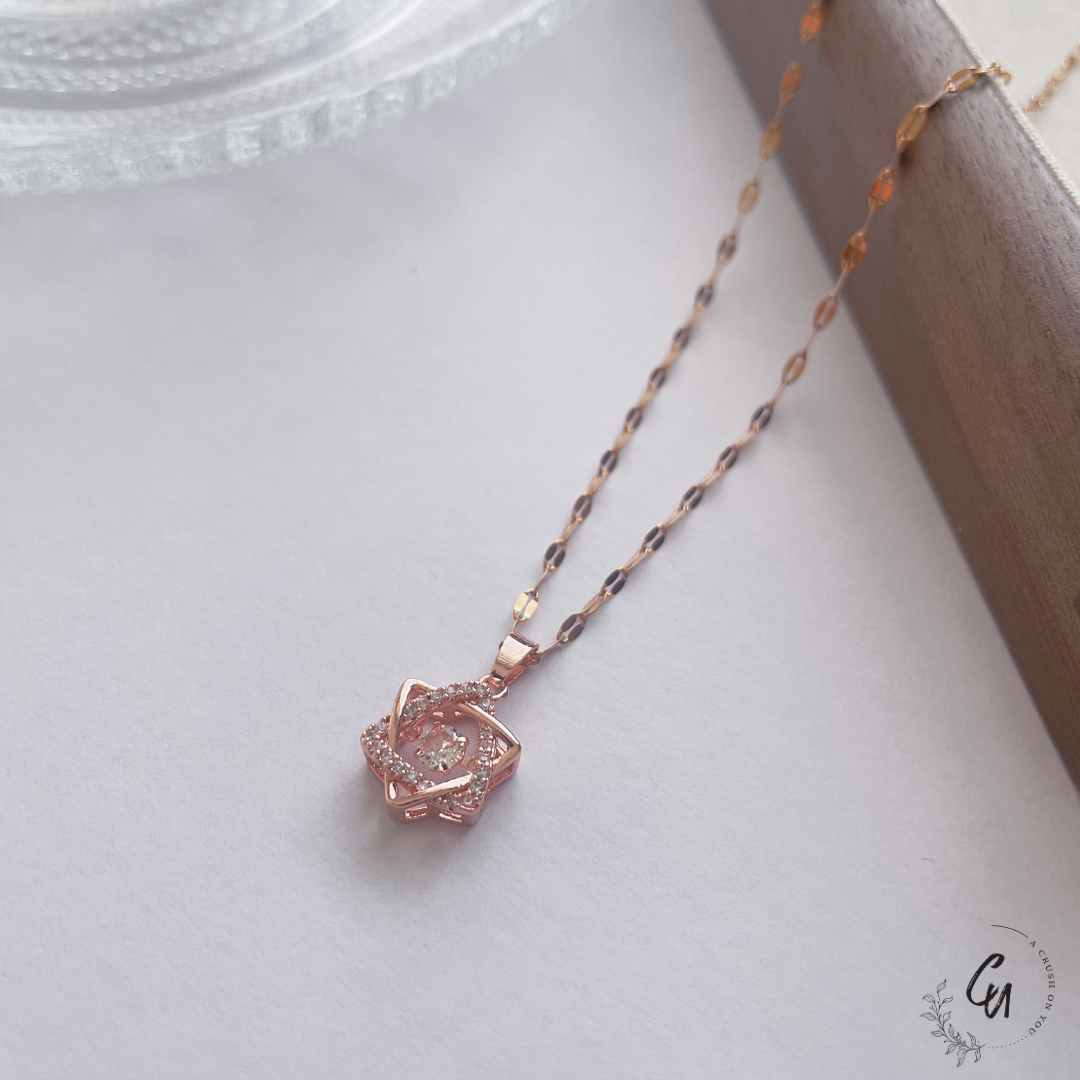 Hexagra Zirconia Necklace