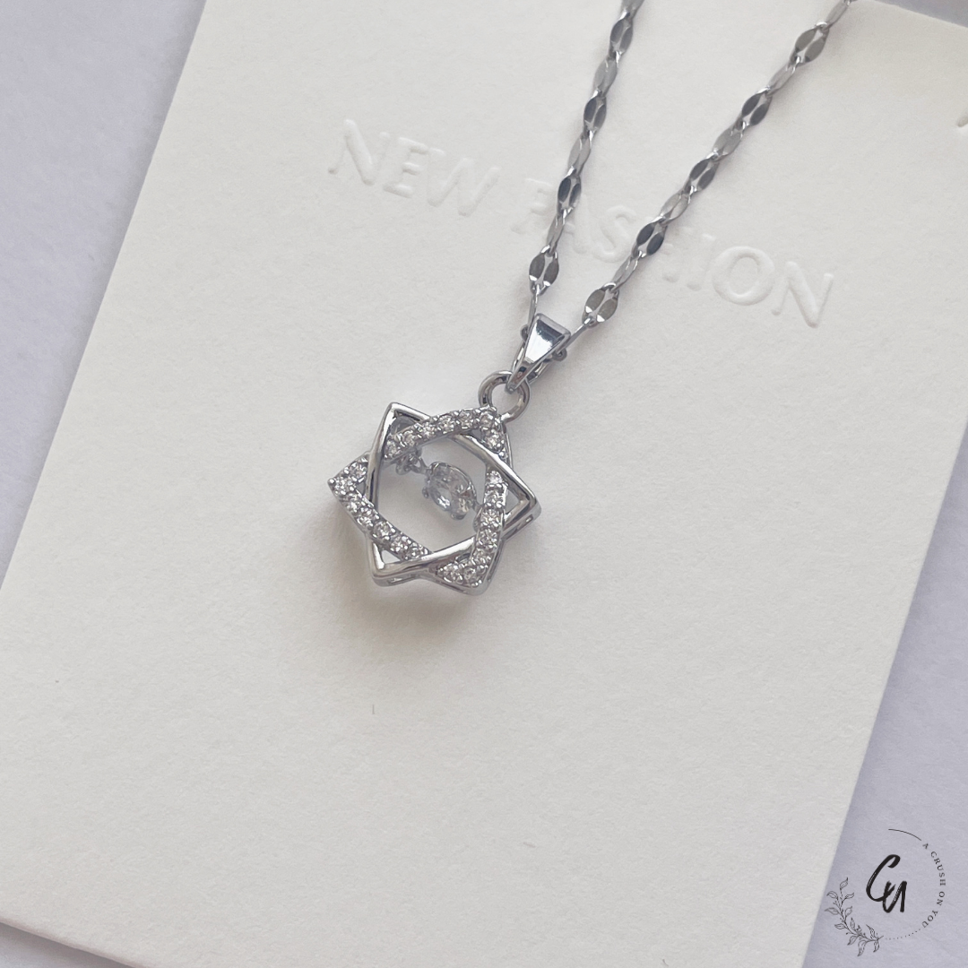 Hexagra Zirconia Necklace
