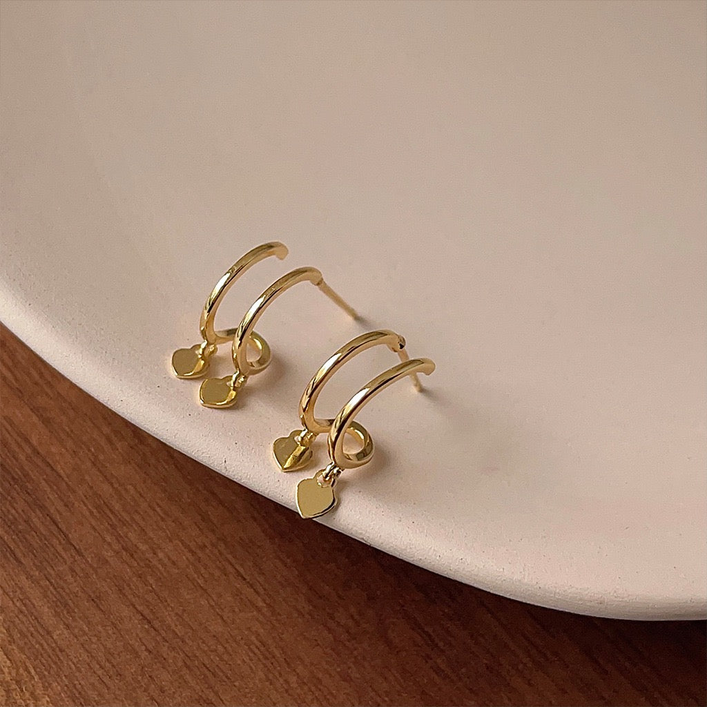 【7/22(火)〜再入荷】Double Heart Pierce