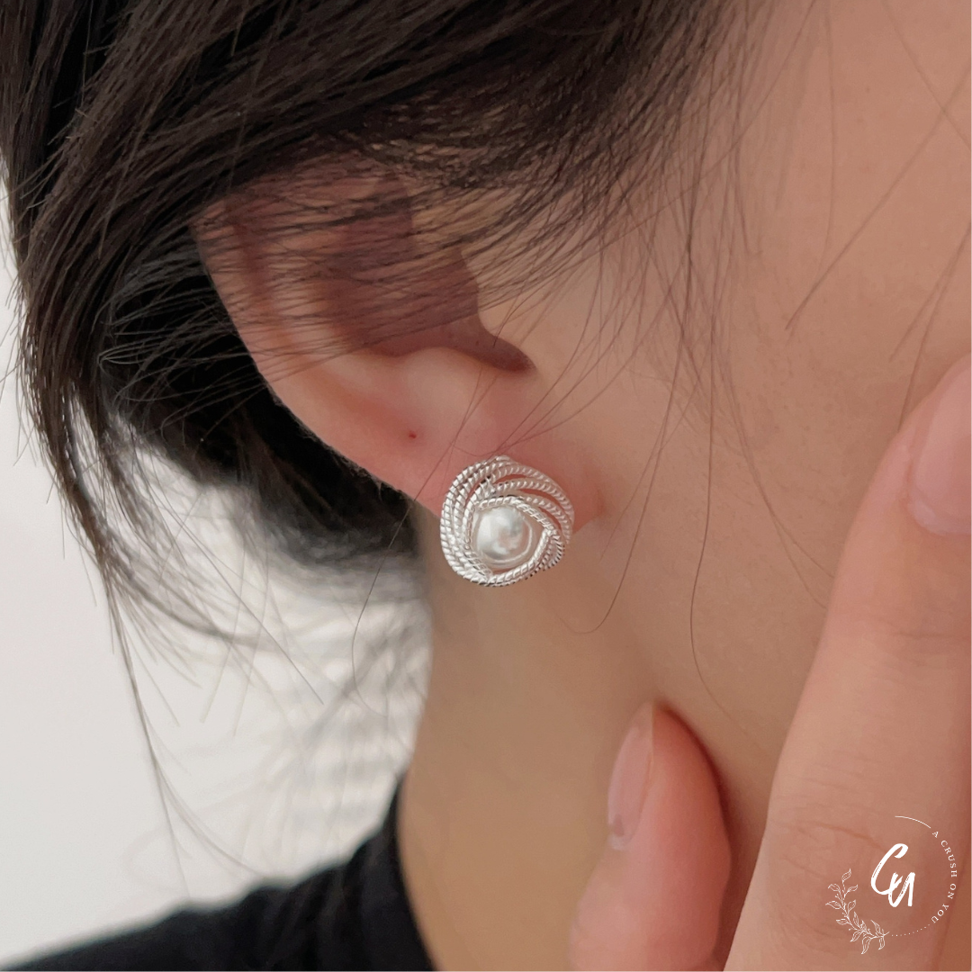 【8/12(火)〜NEW】Lace Pearl Pierce
