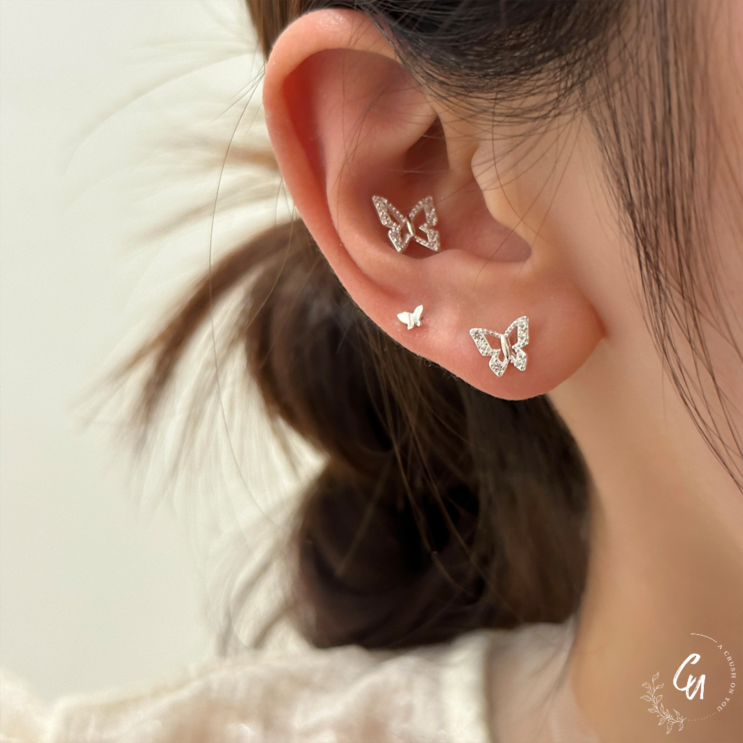 【8/26(火)〜再入荷】Butterfly Zircon Pierce