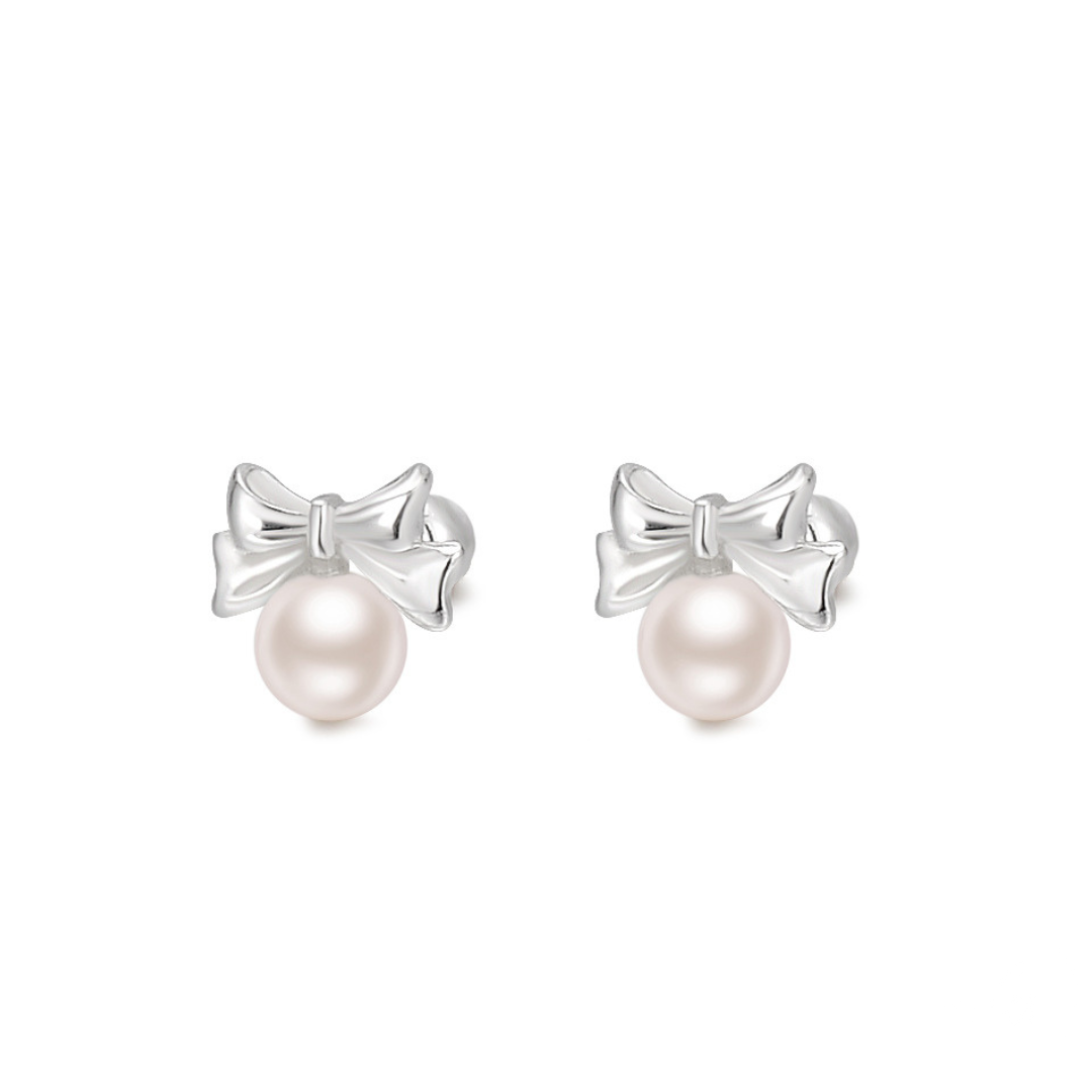 【7/22(火)〜再入荷】Mini Ribbon Pearl Pierce