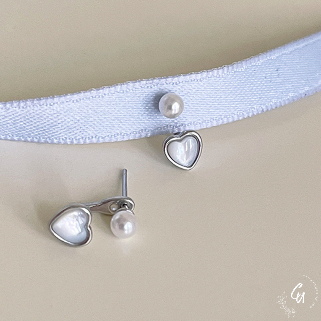 Pearl Heart 2way Pierce