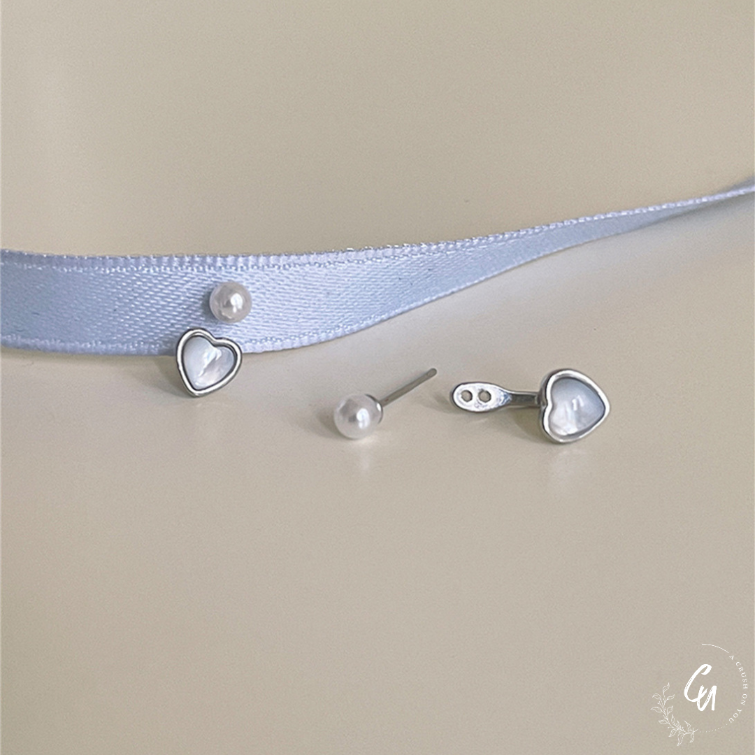 Pearl Heart 2way Pierce