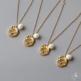 Pearl Plate Necklace