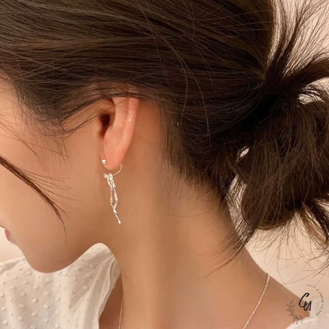 【7/22(火)〜再入荷】Ribbon 2way Pierce