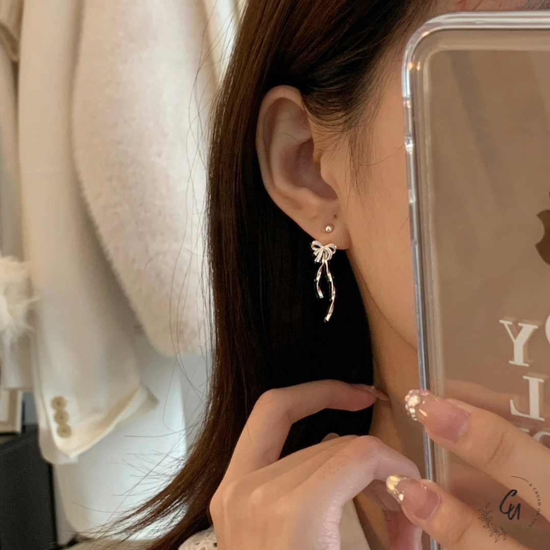 【7/22(火)〜再入荷】Ribbon 2way Pierce