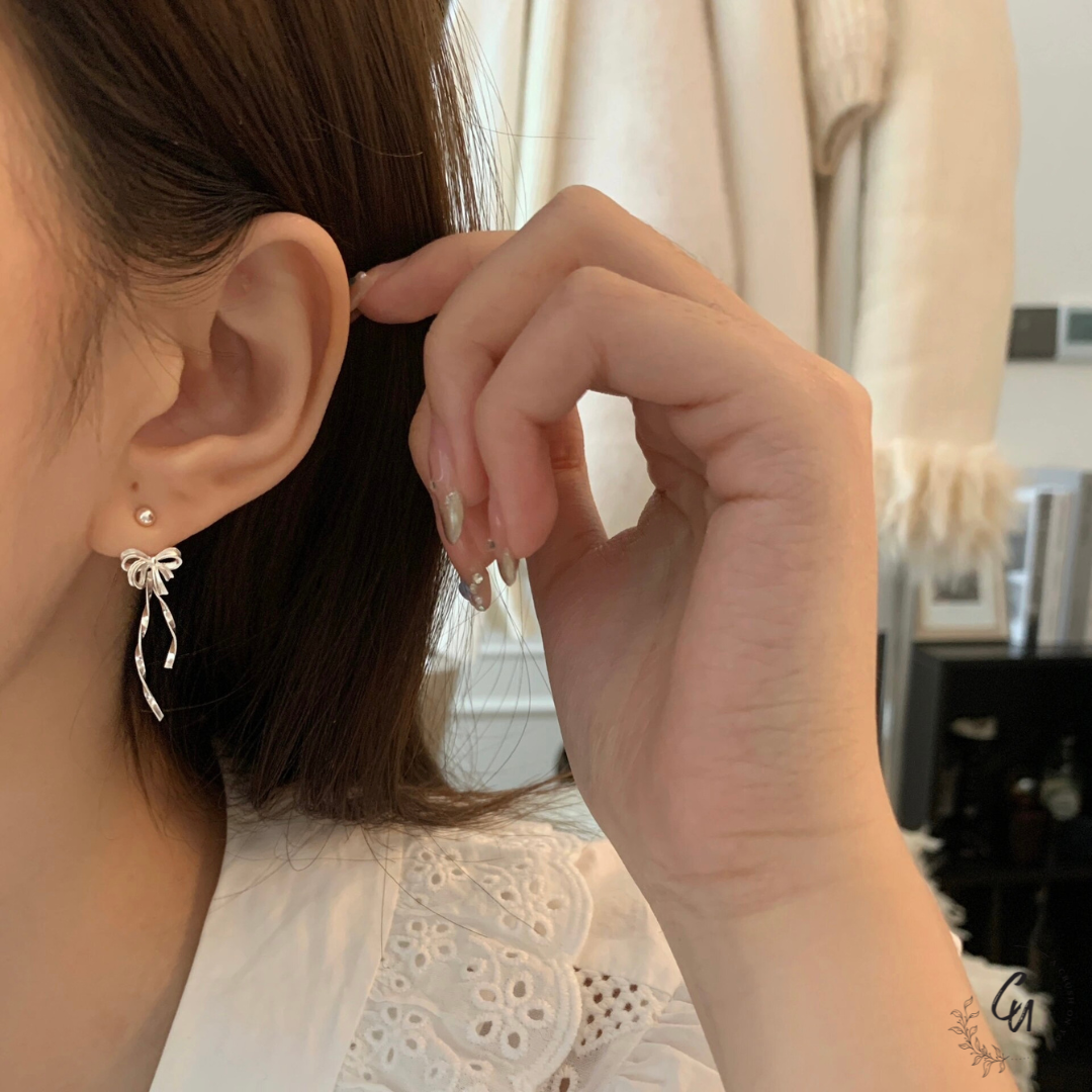 【7/22(火)〜再入荷】Ribbon 2way Pierce