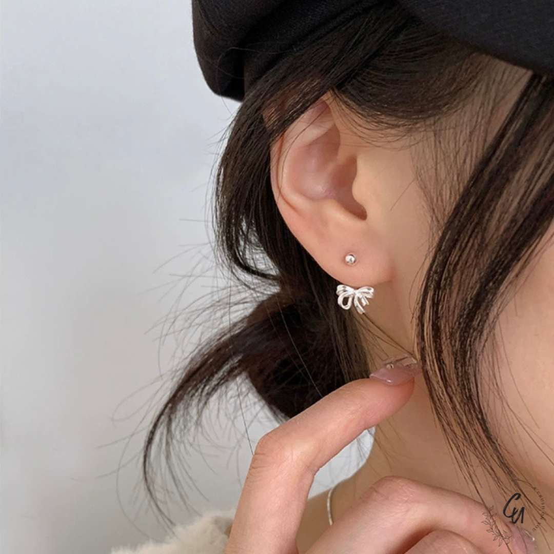 【7/22(火)〜再入荷】Ribbon 2way Pierce