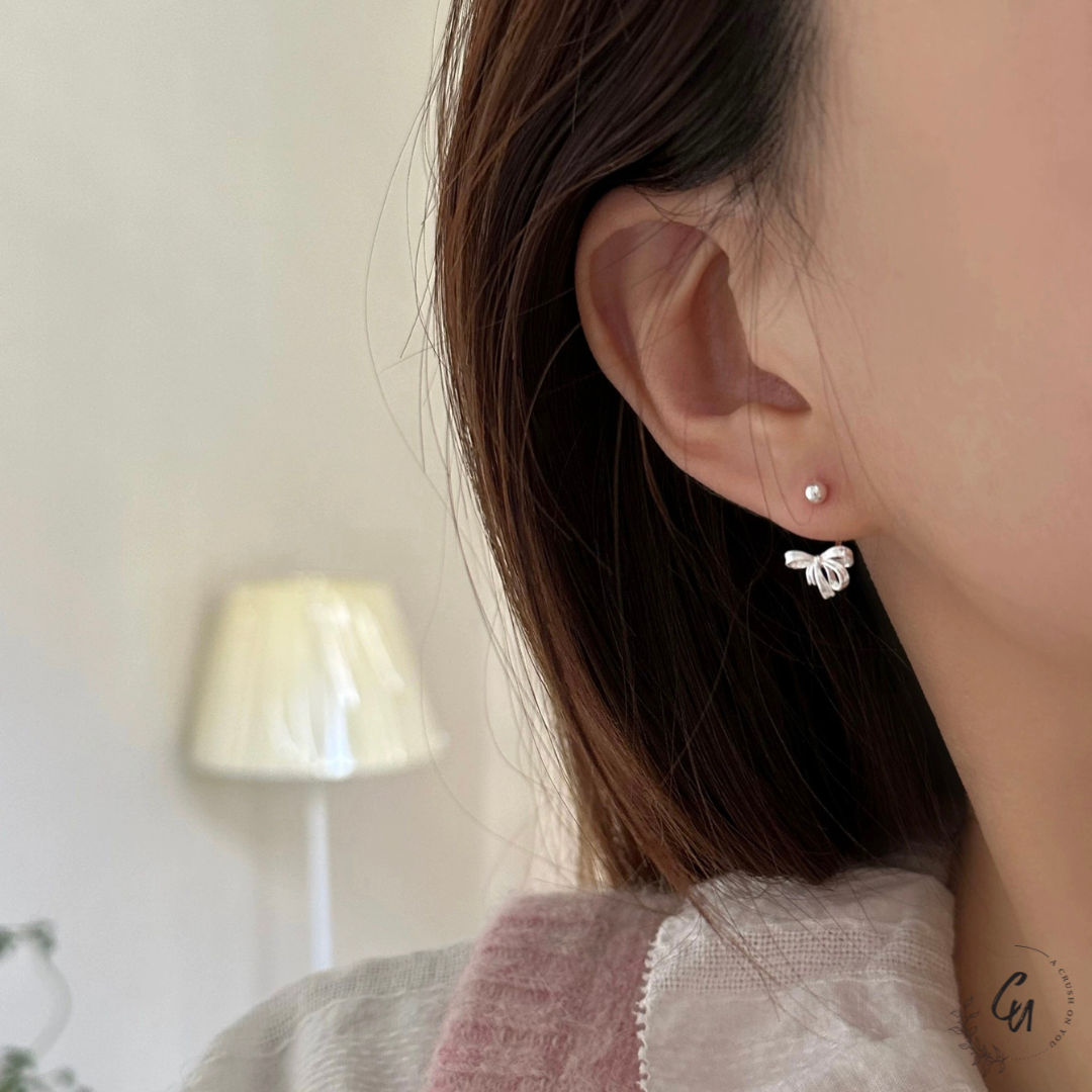 【7/22(火)〜再入荷】Ribbon 2way Pierce