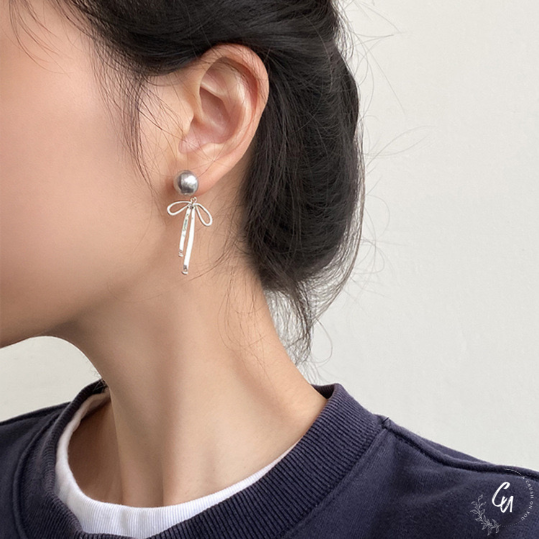 【4/28(月)〜再入荷】Pearl Ribbon Pierce