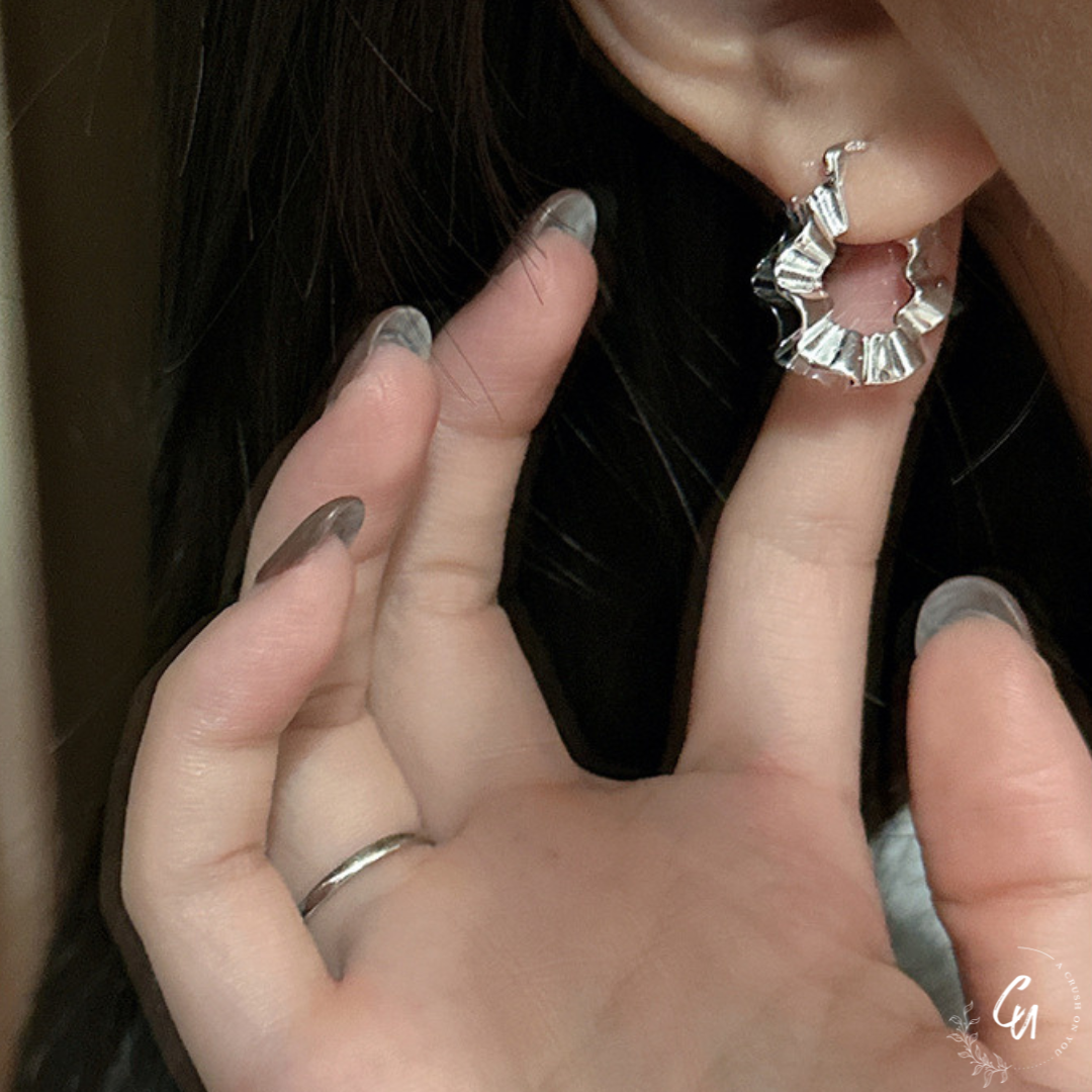 Ruffle Hoop Pierce
