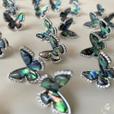 Shell Zircon Butterfly Pierce
