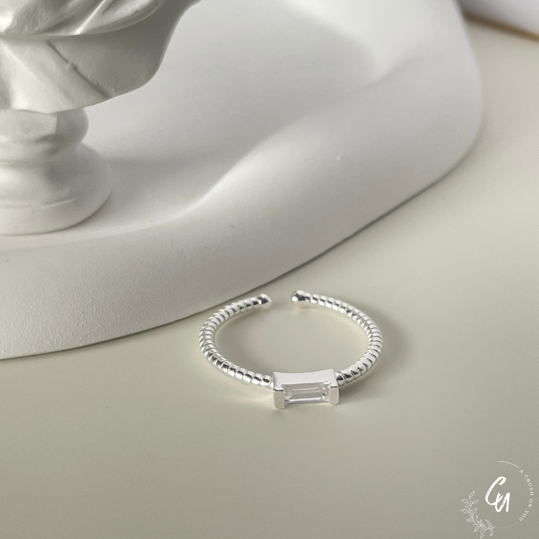 Square Zircon Ring