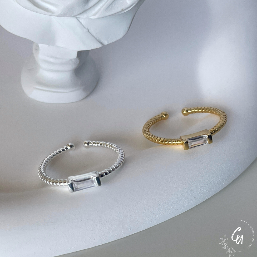 Square Zircon Ring