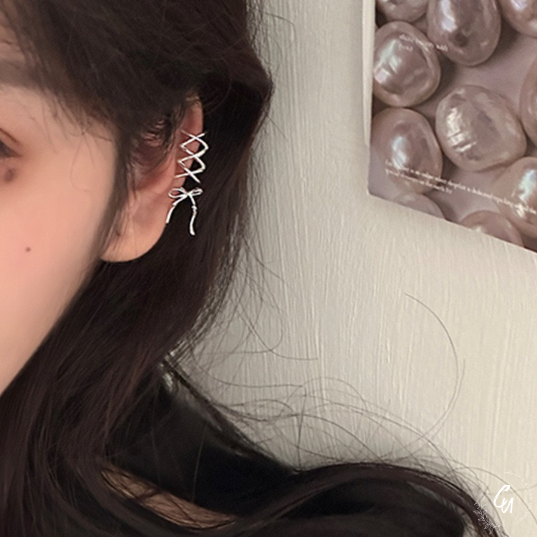 Tiny Ribbon Earcuff