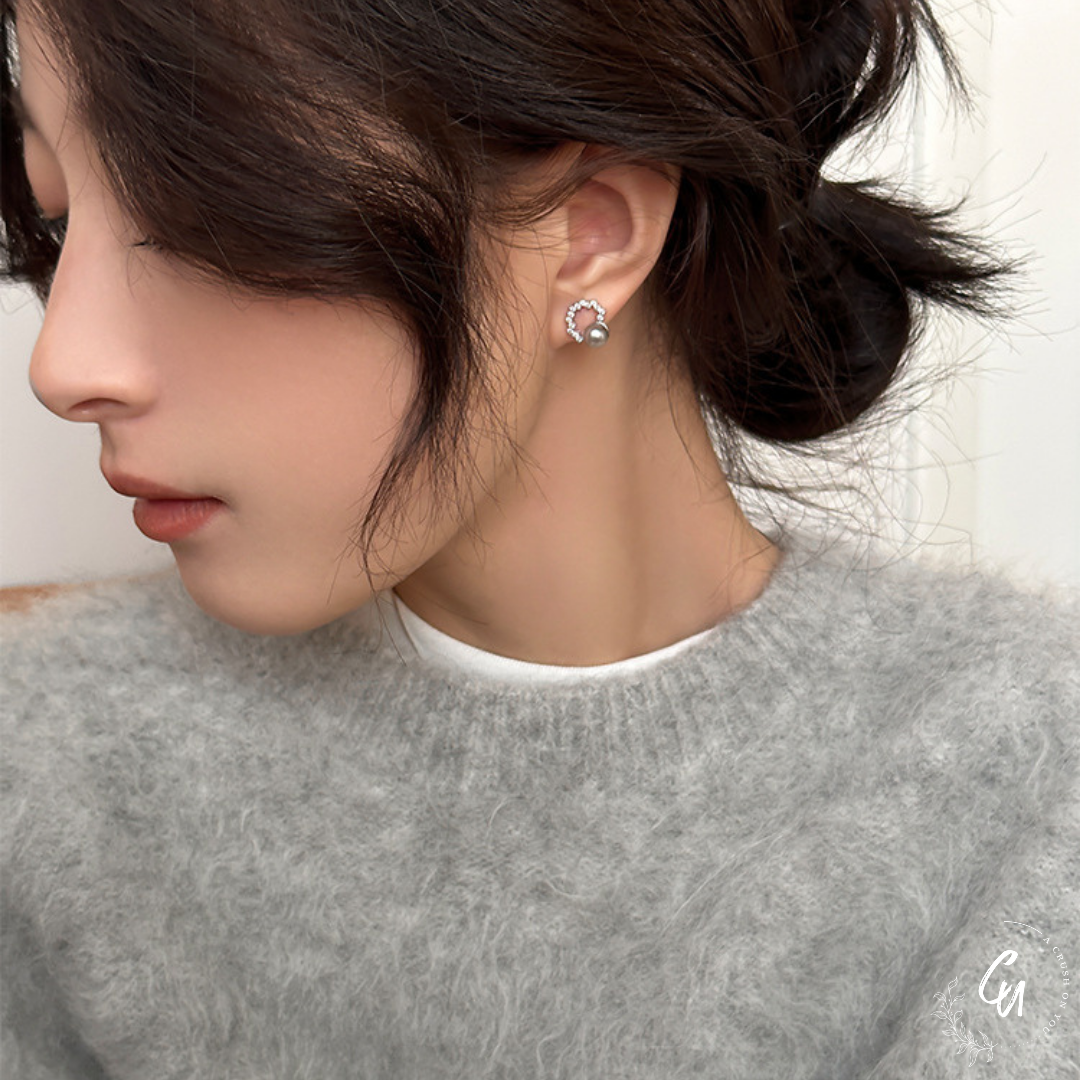 【7/26(金)〜NEW】Circle Zircon Pearl Pierce