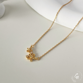 Flower Zircon Necklace