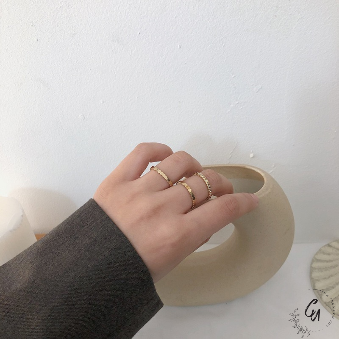 Geometric Ring [3-piece set]