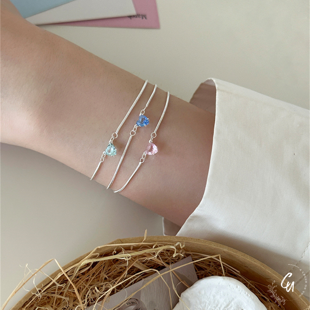 [7/19 (Fri) - NEW] Heart Zircon Bracelet