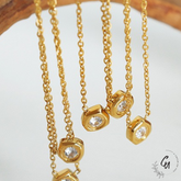 Irregular-shape Zirconia Necklace