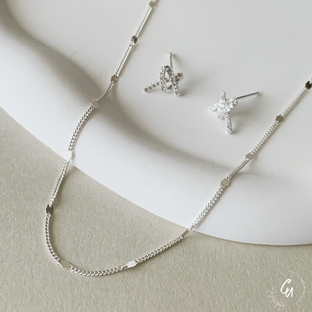 【セット】Knot Heart Pierce&Necklace