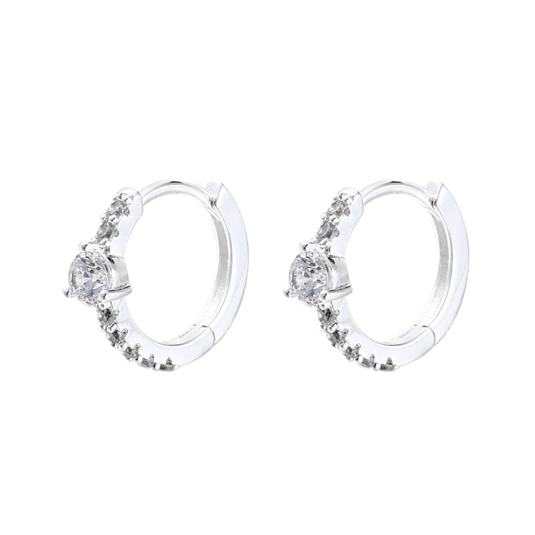 [7/26 (Fri) - NEW] Line Zircon Hoop Pierce