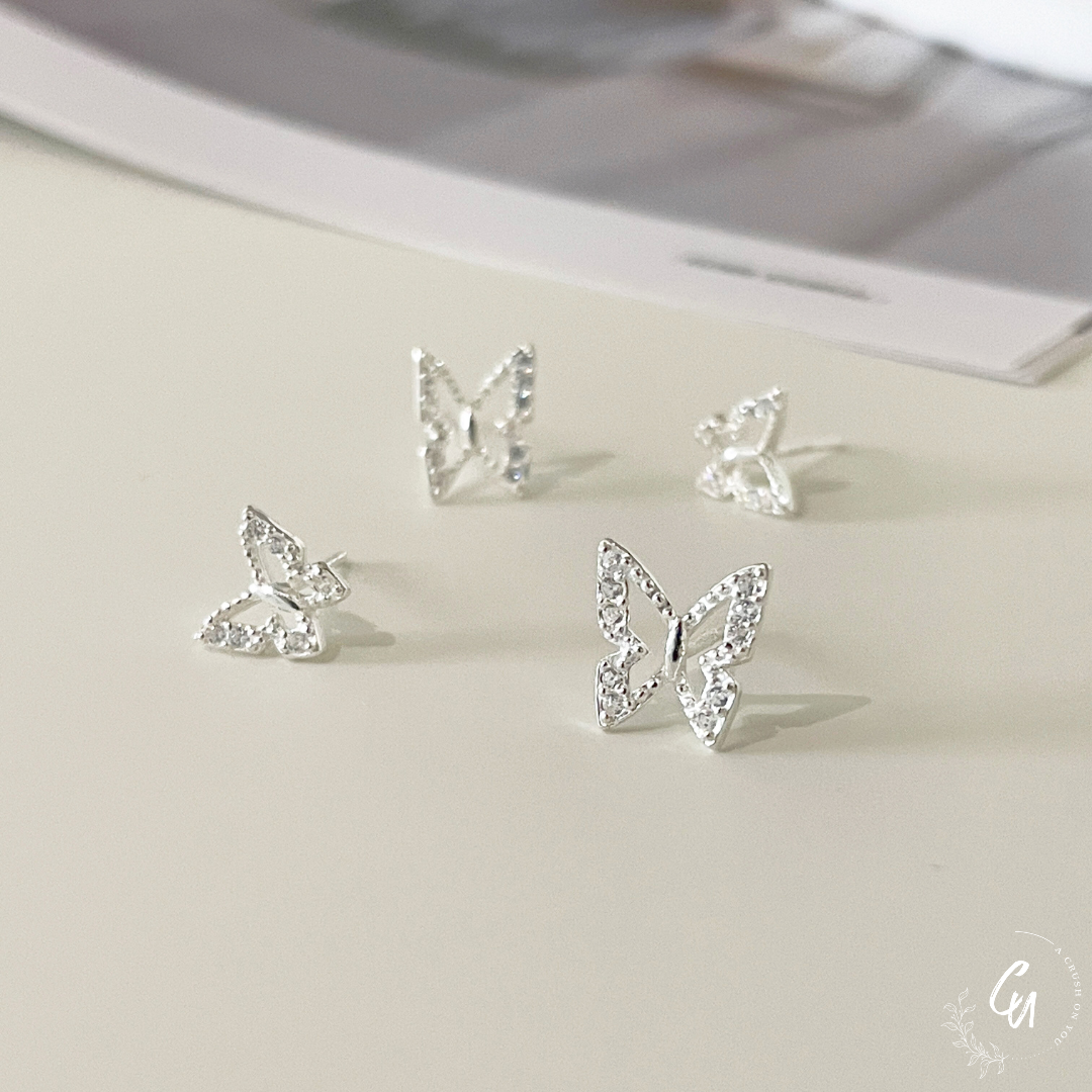 [10/10 (Thu) ~ Restock] Butterfly Zircon Pierce