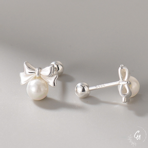 【7/26(金)〜NEW】Mini Ribbon Pearl Pierce