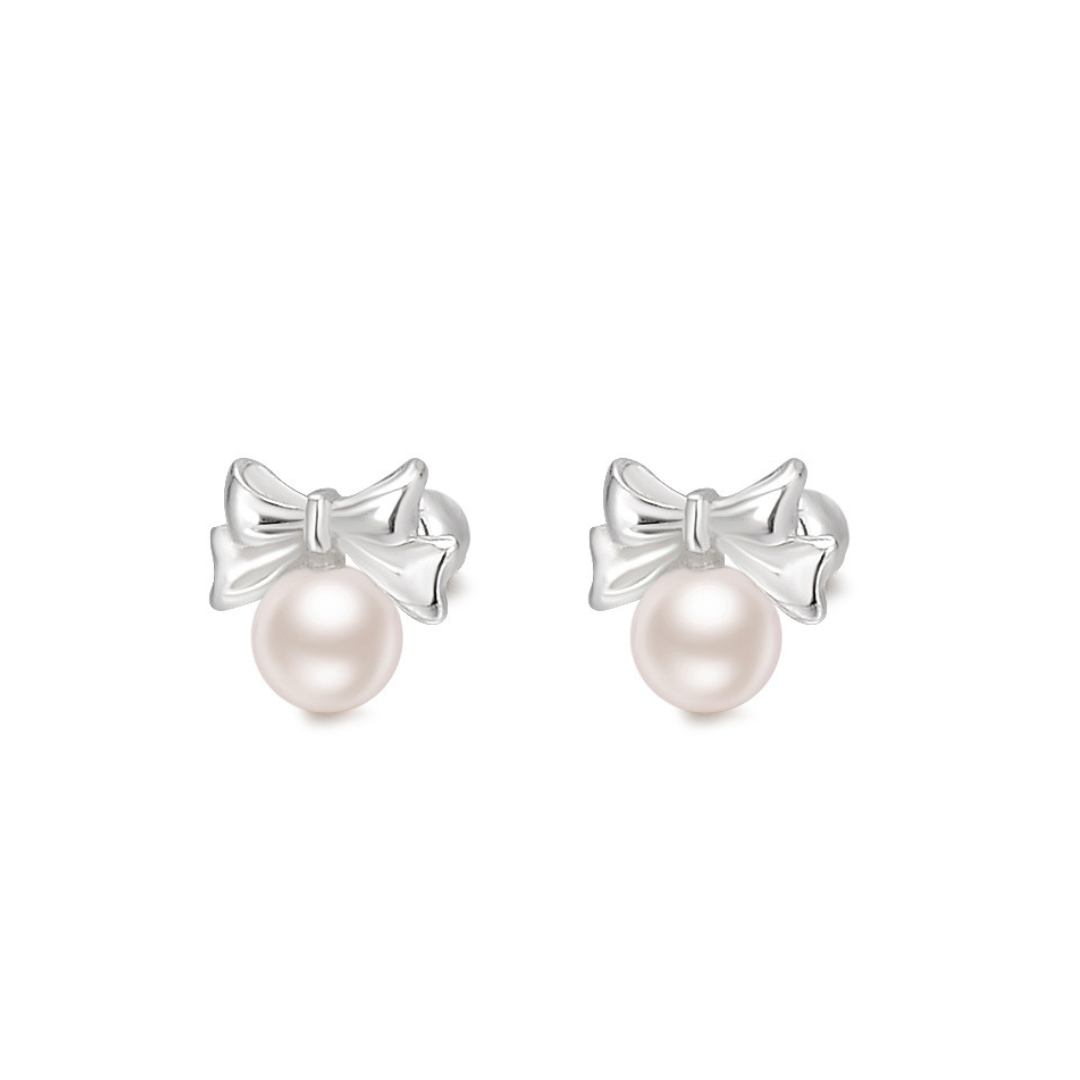 【7/26(金)〜NEW】Mini Ribbon Pearl Pierce