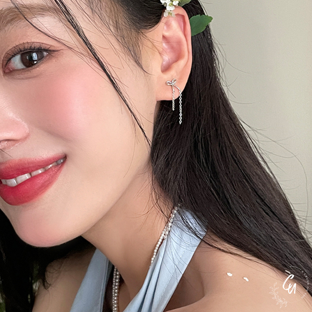 【7/26(金)〜NEW】Ribbon Chain Pierce