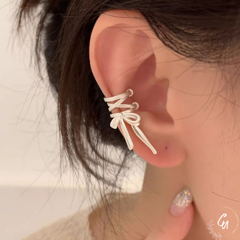 【4/28(月)〜再入荷】Ribbon Earcuff