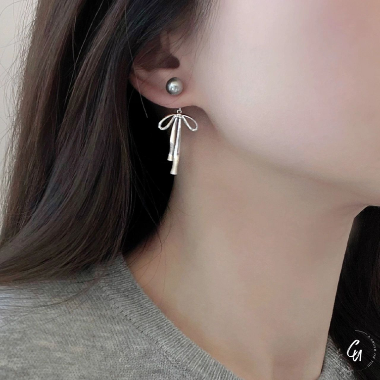 【4/28(月)〜再入荷】Pearl Ribbon Pierce