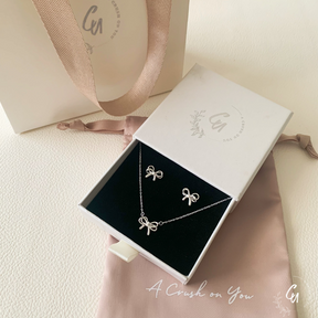 【セット】Ribbon Pierce&Necklace