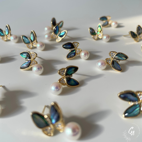 Shell Pearl Butterfly Pierce