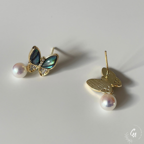 Shell Pearl Butterfly Pierce