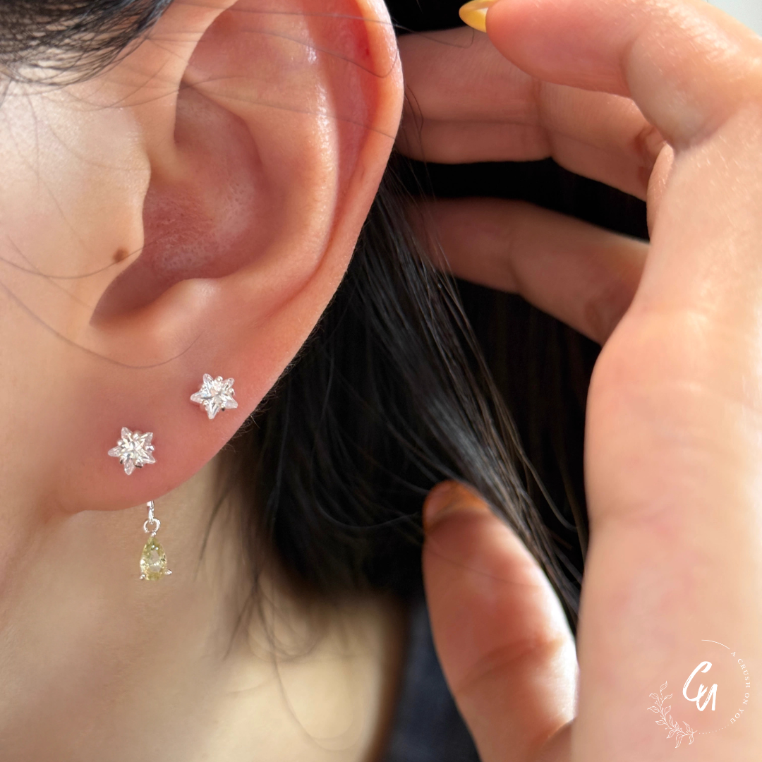 流れ星ゆらゆらオーブ　ピアス ゆら星くらげ ピアス・イヤリング – 宙フェス夜市