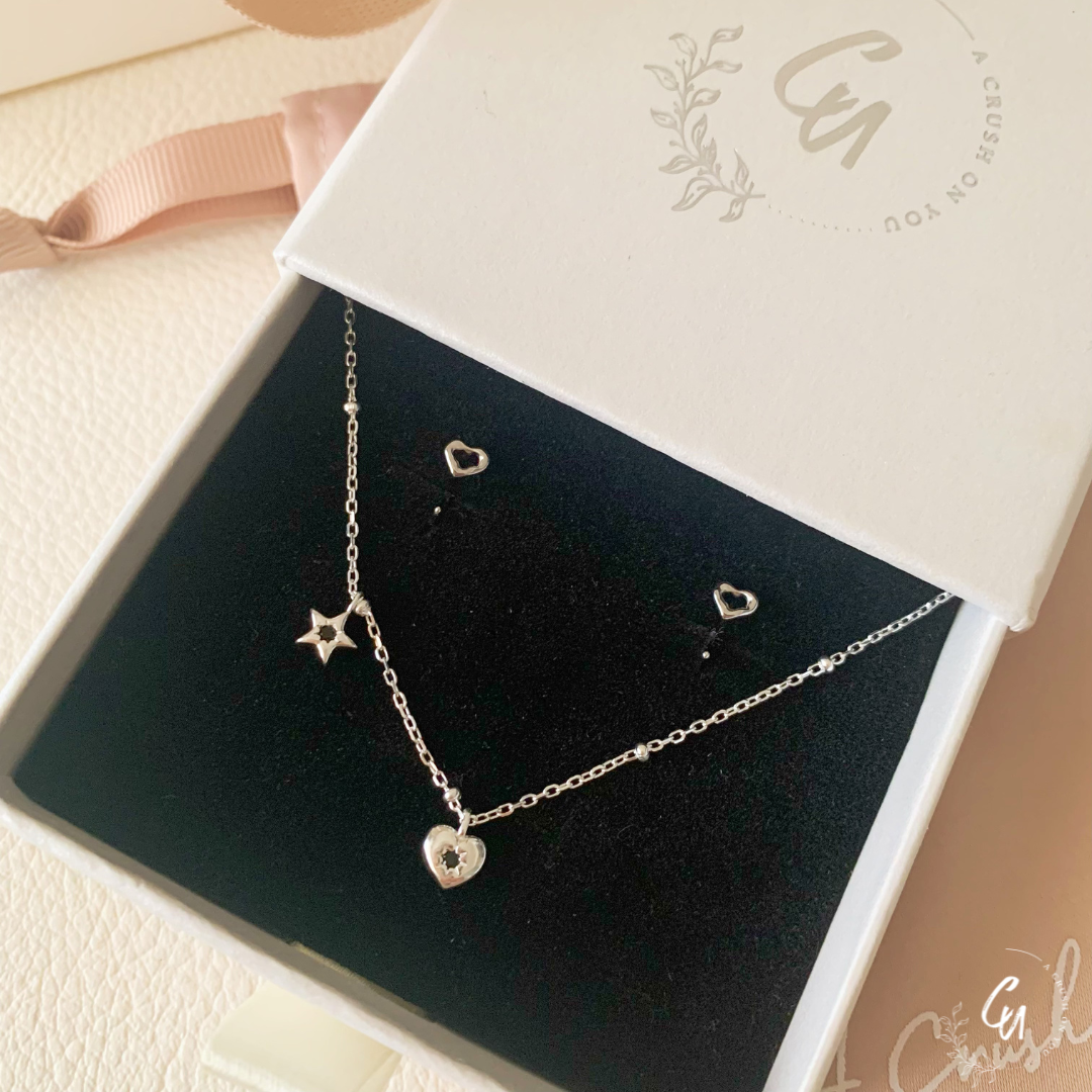 【セット】Star Heart Necklace&Pierce