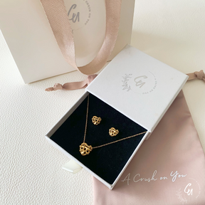 【セット】Woven Heart Pierce & Necklace