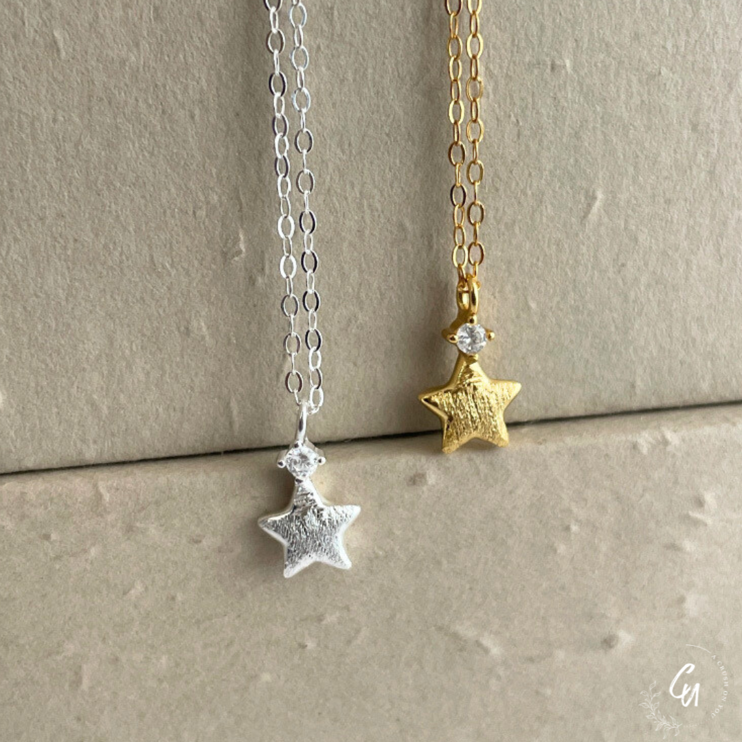 【2/3(月)〜NEW】Zircon Star Necklace