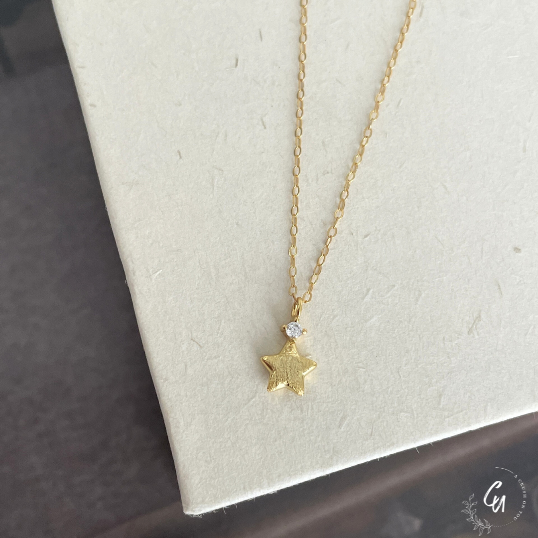 【2/3(月)〜NEW】Zircon Star Necklace